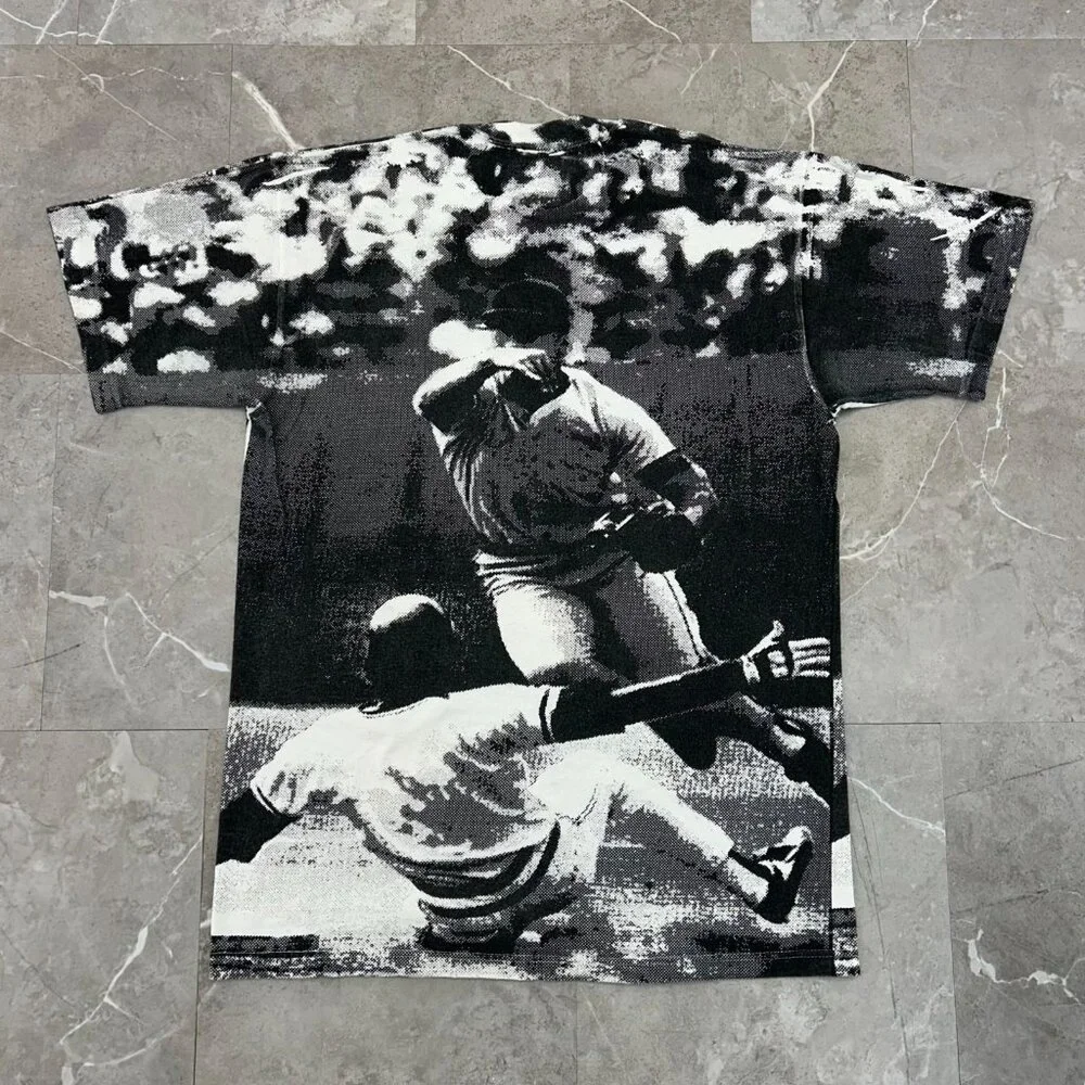 Vintage Minnesota Twins Graphic Tee Mens‎ Large AOP All Over Print MLB Baseball